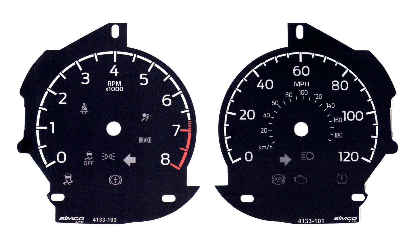 Ford F150 (2021) Speedo & 8 Tach with Small Display 4133-702