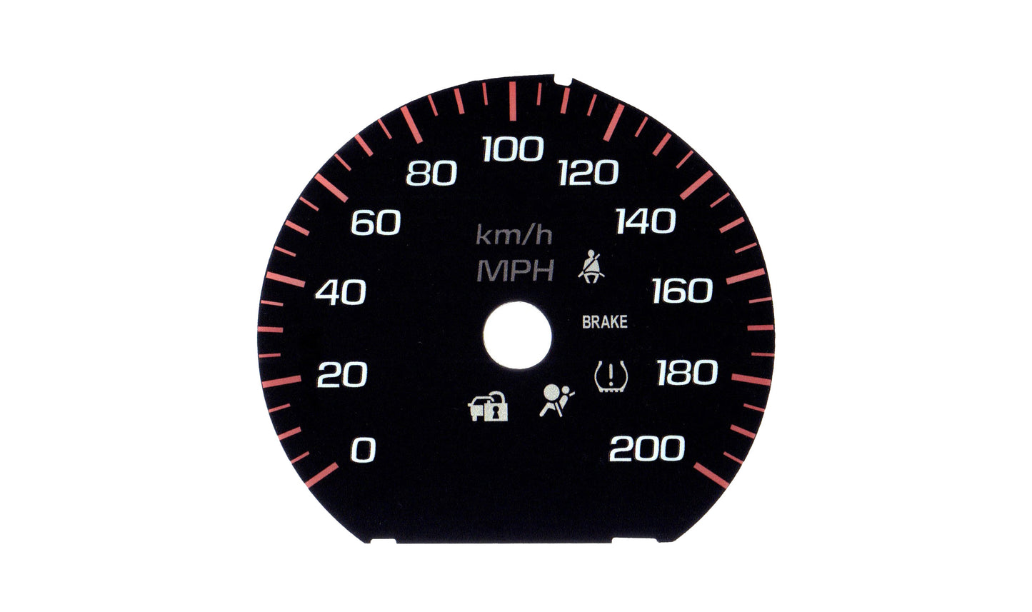 GM Trucks (2014-18) Large Display Speedo Red Ticks 4137-102
