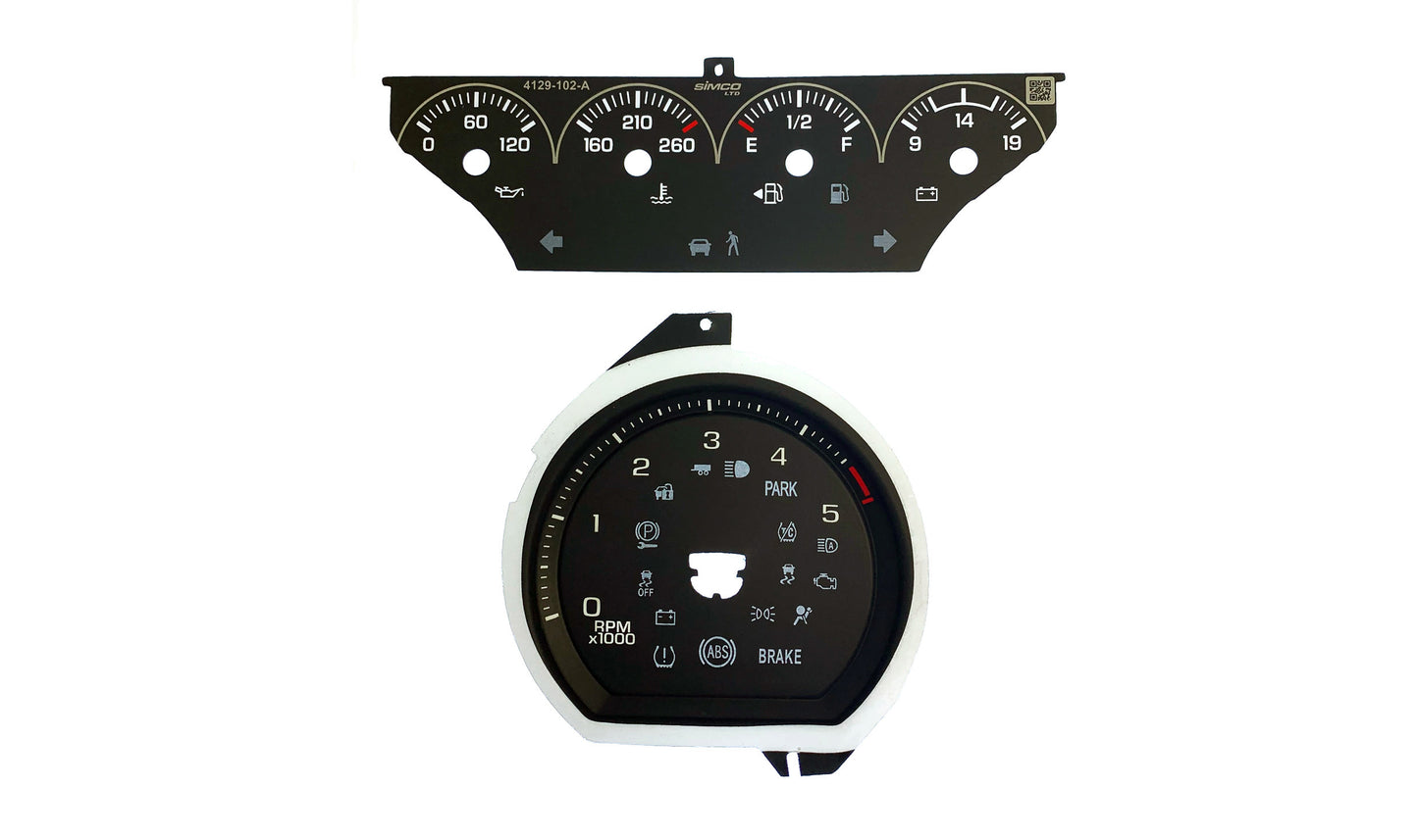 Chevy Silverado Diesel (2019+) Tach & Top Gauge 4129-706