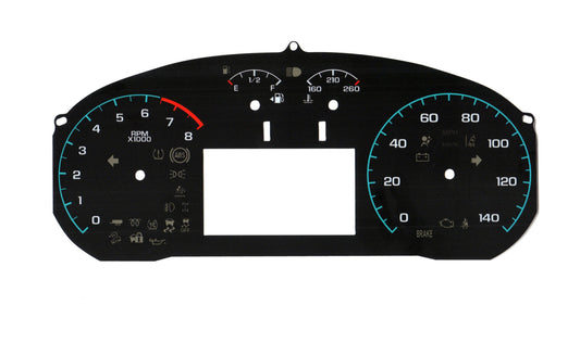GMC Canyon/Chevy Colorado (2015-17), 140MPH, 8000RPM, with Teal Ticks  4026-101