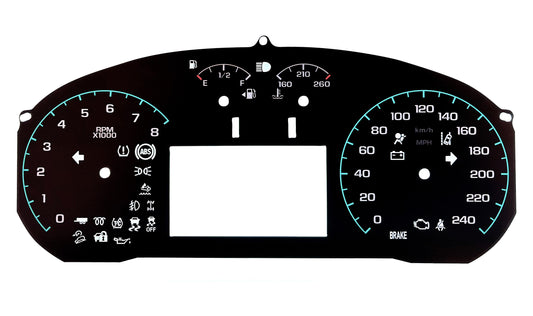 Chevy Colorado/GMC Sierra (2015+) Speedo 240, Tach 8 RPM, Temp & Fuel  4026-105