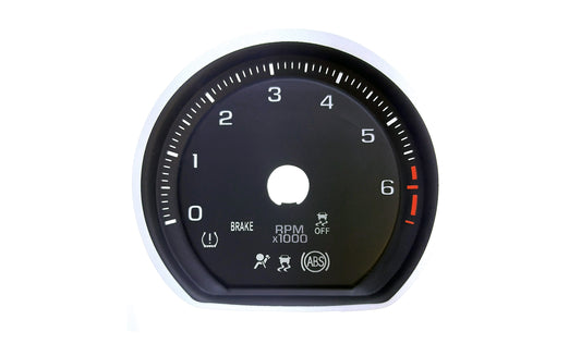 GM Trucks  (2019+) Lg Display, Gas, Circle, No Auto Stop Tach  4129-112