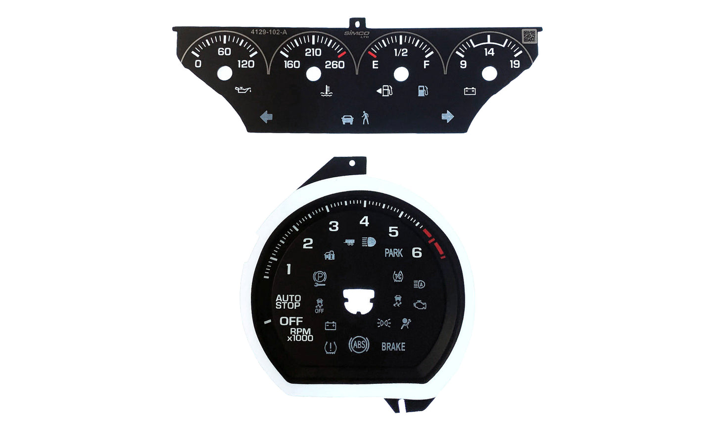 Chevy Silverado, Tahoe, Suburban (2019+) Tach & Top Gauge 4129-701