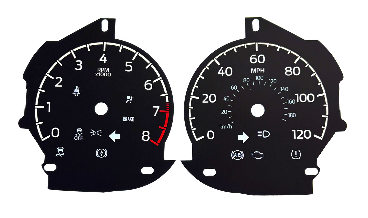 Ford F150 (2021) Speedo & 8 Tach with Small Display  4133-702