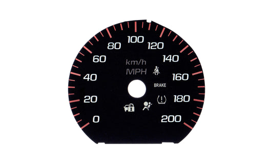 GM Trucks (2014-18) Large Display Speedo Red Ticks  4137-102